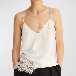 NWT RÓHE Satin Lace-Trim Cami Top (Size 42/US L)